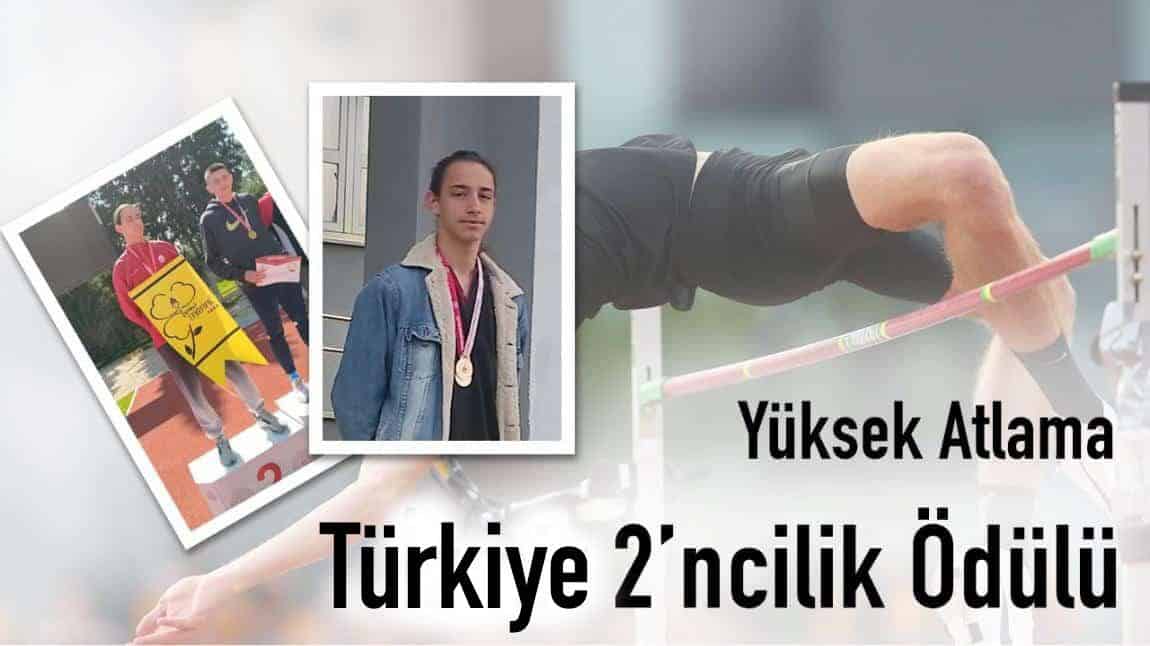 Yüksek Atlamada Türkiye 2'ncilik Ödülü